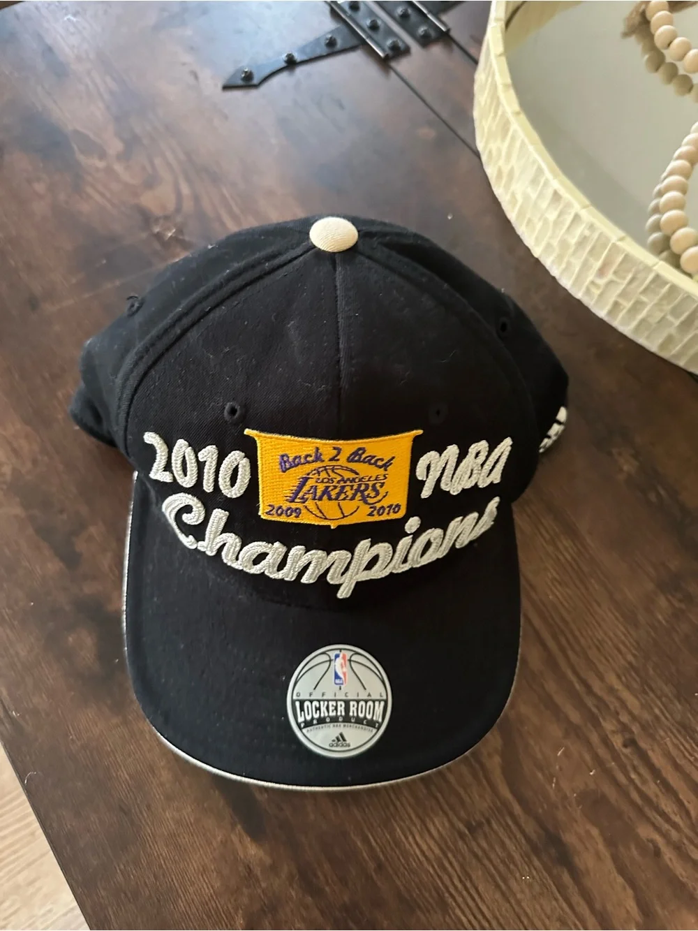 adidas Black and Gold Los Angeles Lakers 2010 Champions Snapback Hat